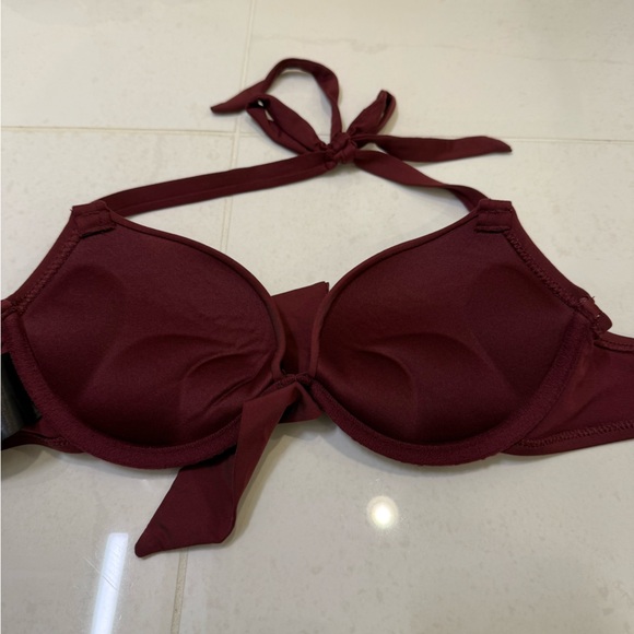 H&M Deep Red Bikini Top - Picture 2 of 4